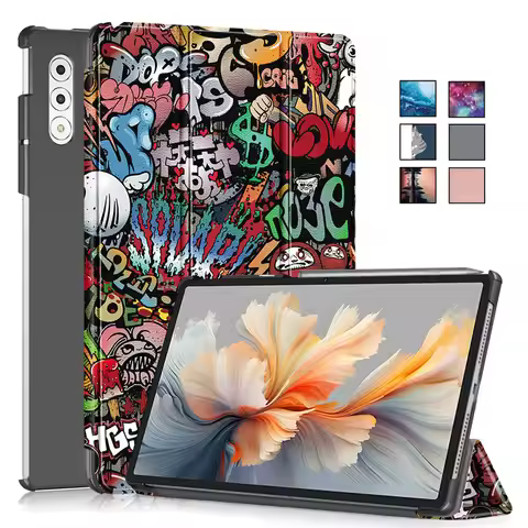 Coque For Lenovo Yoga Tab Plus 12.7 Case TB520FU Fashion Paint Smart Stand Leather Cover For Yoga Pa