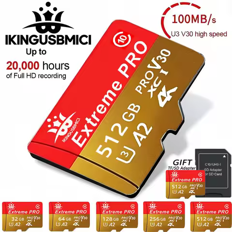32GB 128GB 512GB Micro TF Card Memory Card SD Cards TF Cards V60 High Speed Ultra HD Ultra HD Ultra 