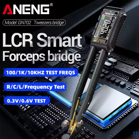 ANENG GN702 Digital LCR Meter OLED 3.7V Lithium Battery Auto‑Range R‑C‑L Diode Data‑Hold Electronic 