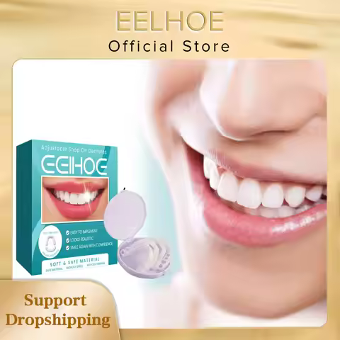 Temporary Whiten Braces Snap on Teeth Veneers Restoration Dentures Imitation Teeth Correction Confid