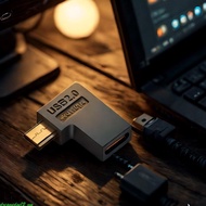 dreamedge12 USB C to USB Angle Adapter Fast Charging 2A Fast Speed Data Transfer 480Mbps