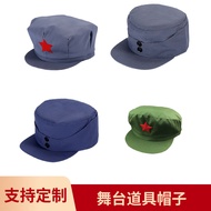 Red Army Cap Gray Octagonal Cap Retro Five-pointed Star Cap Green Army Cap Eight-way Army Cap New Fo