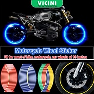 Motorcycle Wheel Sticker Reflective Rim Stripe Tape Bicycle Car Decorative Tape Reflective Sticker