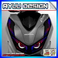 Stiker Lampu BEAT DELUXE | Stiker Variasi Lampu Alis Motor BEAT FI NEW 2020-2024 | Stiker Alis BEAT 