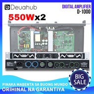 Deuahub audio amplifier CA propesyonal Digital Amplifier 550 Watts 2 Channels itulak ang 12 pulgada