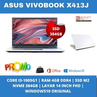 Laptop Asus Vivobook X413J Core I3 Gen10 Ssd 384Gb 14" Fhd W10 White