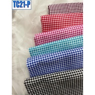 Kain Cotton TC Corak Petak  Bidang 45"/48"