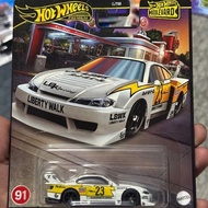 HOTWHEELS PREMIUM LBWK NISSAN SILVIA S15 WHITE BOULEVARD HOT WHEELS