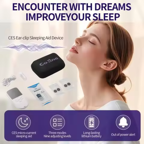 Vagus nerve stimulation clip ear Sleep Aid Aurlar Neurostimulation CES Brain Stimulation Therapy For