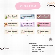 50PCS BOUQUET STICKERS || CUSTOM LABEL STICKERS || FLOWER STICKERS || BOUQUET STICKERS