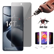 Anti-Spy Tempered Glass For Xiaomi Mi 14T 13T 12T 11T 10T POCO X7 X6 Neo X5 X4 X3 NFC M7 M6 Plus M5 