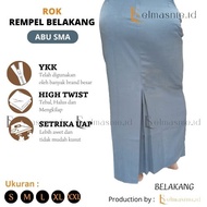 ROK SPAN ABU SMA SERAGAM SEKOLAH SMA SMU SMK ROK REMPEL BELAKANG ABU SMA ROK SPAN REMPEL BELAKANG SM