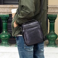 CONTACT'S 100% Genuine Leather Men Shoulder Bag Crossbody Bags for Men High Quality Bolsas Fashion Messenger Bag for 9.7" iPad