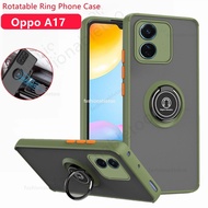 Casing For Oppo A17 K A 17 A17K A 17K A78 A58 A98 A 78 A 58 A 98 A1 pro A1pro Matte Ring Bracket Sta