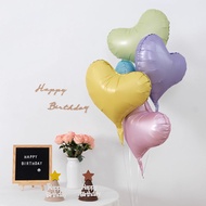 18 inch Macaron askew love balloon children birthday decoration aluminum foil party supplies festiva