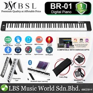 BSL BR-01 88 Keys Digital Piano with Touch Sensitivity Keyboard and Rechargeable Battery