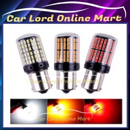 2pcs 144 SMD LED Lamp Decoding Anti-flash Car Turn Signal Brake Bulb 12V 1156 1157 BA15S