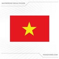 Vietnam Flag Decal Sticker for Cars Motorcycles Laptops Skateboards