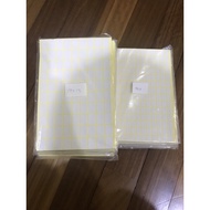 White Label Sticker Size 9x13 & 19x13 (20 sheets)