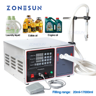 ZONESUN GZ-GFK17B Liquid Filling Machine 20ml-17000ml Big Flow Digital Control Bottle Filler for Edi