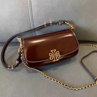 hot sale authentic tory burch bags women   Tory Burch Britten Series Patent Leather Outside Sewing Fashion Shoulder Bag Crossbody Bag tory burch offic