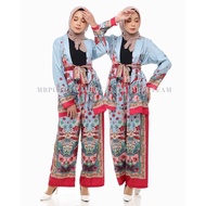 ELAINE FLORAL SUIT-Softblue
