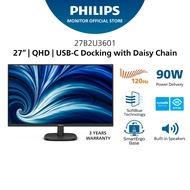 Philips 27B2U3601 27" IPS QHD 120Hz Monitor with 90W PD USB-C DOCKING