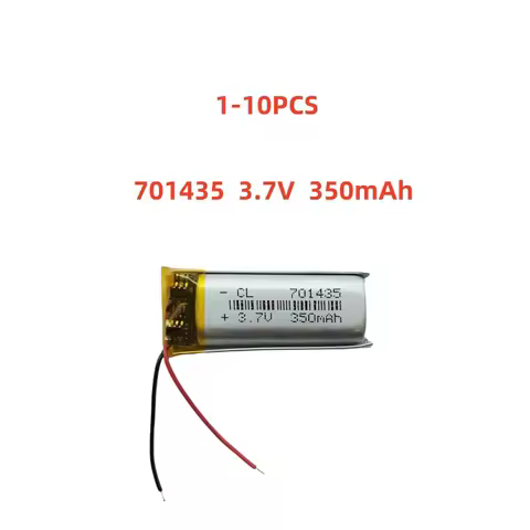 701435 3.7V 350mAh Small Size Lipo Rechargeable Battery Lithium Polymer For MP3 Bluetooth MID headse
