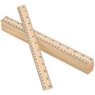 KAYU Wooden Ruler/Wooden Ruler - 30cm