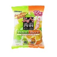 (DATE 10/2025) THẠCH RAU CÂU TRÁI CÂY ORIHIRO NHẬT BẢN (TÚI 12 GÓI THẠCH NHỎ)