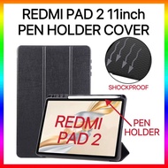 Redmi Pad 2 11inch With Pen Slot Smart Case Redmi Pad2 Pen Holder Cover