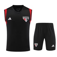 2023/2024 new Sao Paulo black training suit vest AAA basketball soccer jersey shirt vest