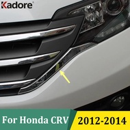 For Honda CRV CR-V 2012 2013 2014 ABS Chrome Front Grills Decorative Cover Frame Trim Grilles Strip 