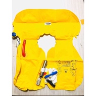 Aircraft Single Air Bag Adult Life Jacket With Rescue Cylinder Compression Light Inflation