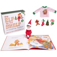 {READY STOCK} Elf On The Shelf Boy with Customizable Christmas Sweater Set - Blue Eyed Boy Elf w Boo