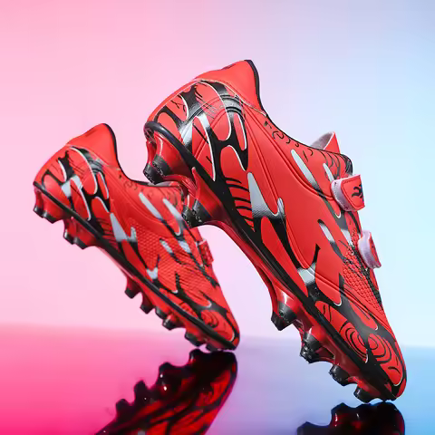 Professional Soccer Shoes Kids Long Spikes FG Football Boots Outdoor Grass Cleats Turf Football Shoe