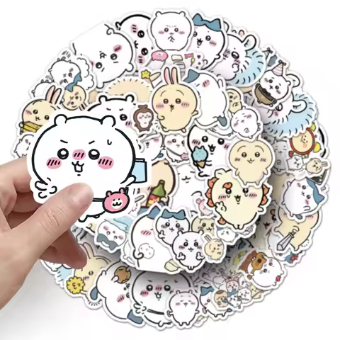 Cartoon Chikawa Stickers Scooter Guitar Water Cup Decoration Stickers Anime Student Cup Luggage Diy 