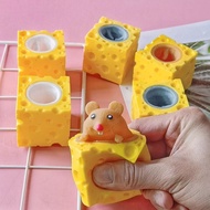 Pop It Squishy Silicone Rubber Toy/Cute Cheese Rat Toy