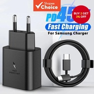 45W PD Charger for Samsung Galaxy S25/S24/S23/S22 Ultra/Note 10+ 5G USB-C Mobile Phone Type-C Fast W