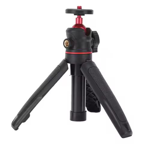 Mirrorless Camera Tripod Phone Selfie Stick Desktop Stand 360 Degree Rotating Ball Head 1/4 Inch Exp