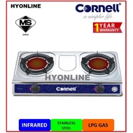 CGS-G150SIR/ IGS1516 - CORNELL INFRARED DOUBLE BURNER S/STEEL GAS STOVE/ KHIND INFRARED DOUBLE BURNER S/STEEL GAS COOKER