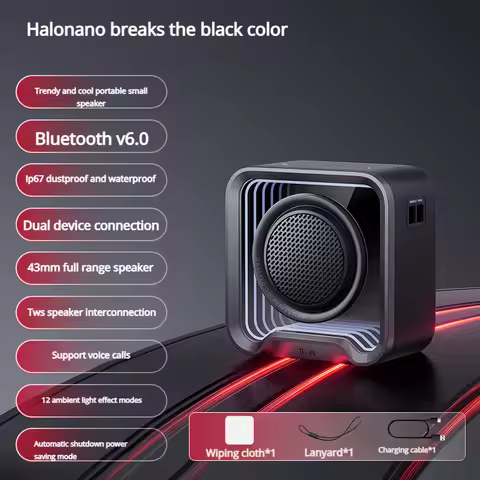 Edifier Halo Nano Mini Bluetooth Speaker with Deep Bass Loud Sound