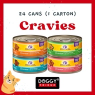 [1 CARTON : 24CANS] Wellness Complete Health Gravies Canned Wet Cat Food 3oz (4 Flavors)