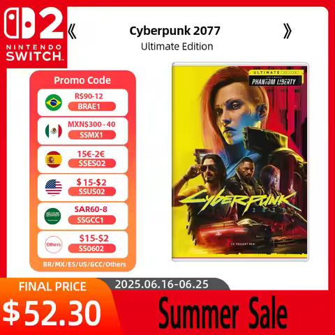 Nintendo Switch 2 Game Deals - Cyberpunk 2077 Ultimate Edition - Games Adventure Action and RPG Genr