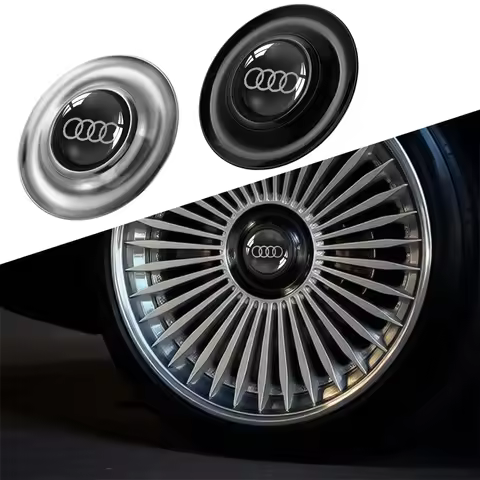 4PCS 68MM Car Wheel Center Hub Caps Tire Rim Covers Auto Accessories For Audi Q5 Q4 A4 A6 A7 A5 A3 Q