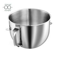 7QT Stainless Steel Mixer Bowl for  7QT Tilt-Head Mixers KSM70SKXXV8 KSM70SKXXCA KSM70SKXXBK with Ha