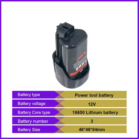 10.8V 12V 3Ah 2.5Ah 18650 Li-ion Battery For Bosch Batteries BAT412A BAT414 BAT411 BAT412 D-70745 26