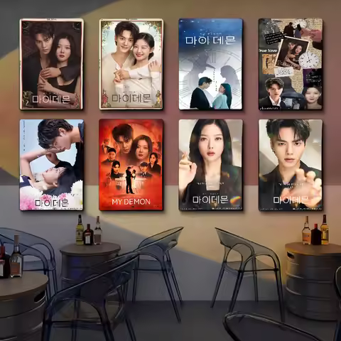 My Demon Kdrama Vintage Classic Movie Posters Vintage Room Bar Cafe Decor Stickers Wall Painting