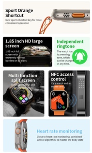 Lau SmartWatch 8 ultra Wireless Charges NFC SmartWatch 8 Answer