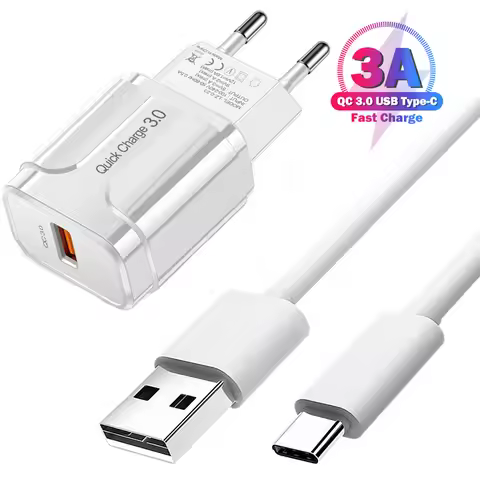 QC 3.0 Fast Charging Phone Charger For Samsung F42 M52 M32 M22 Z fold Z Flip 3 Xiaomi POCO X3 F3 M3 